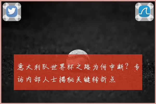 意大利队世界杯之路为何中断？专访内部人士揭秘关键转折点